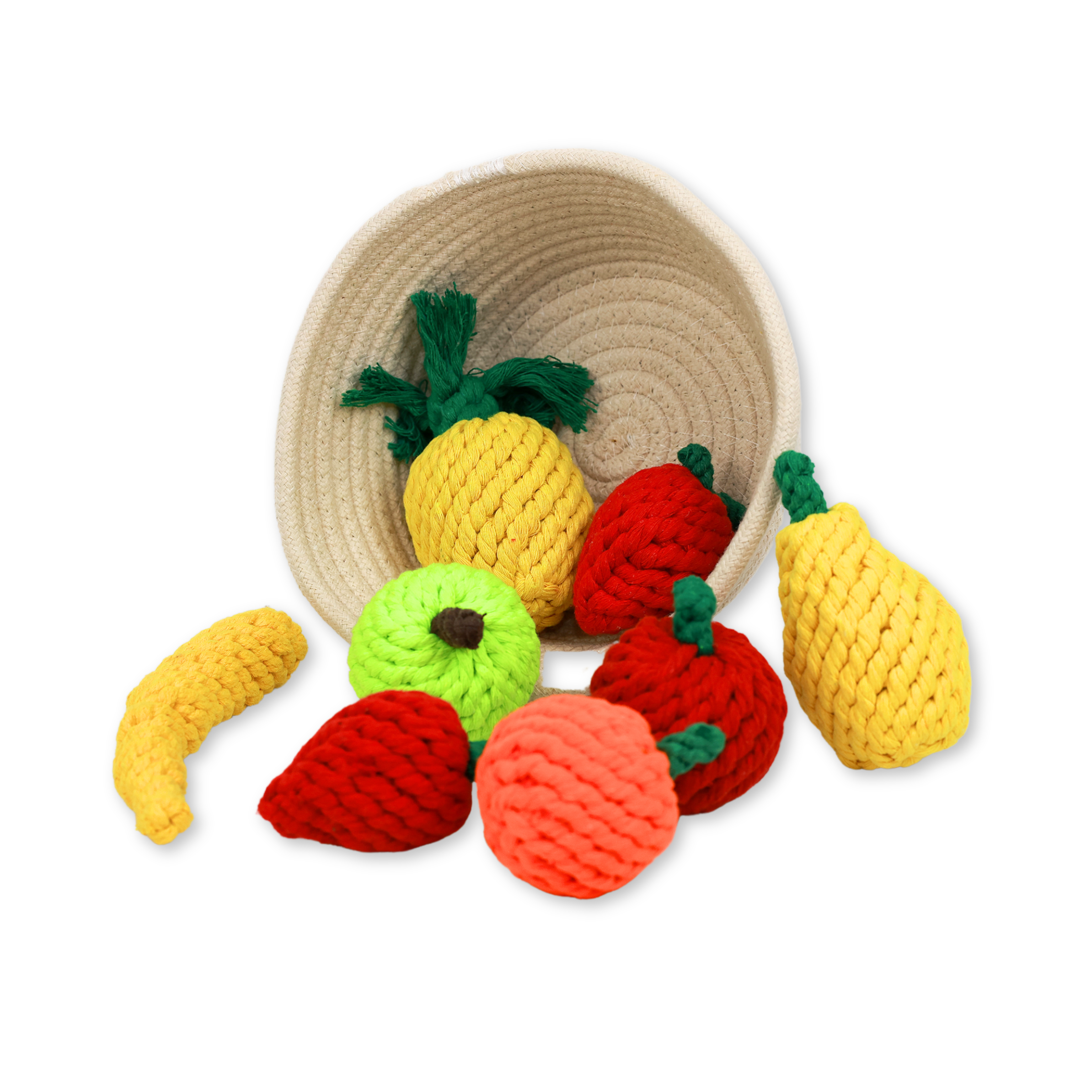 Fruity Delights Artisan Rope Toys｜Handmade Dog Rope Toy
