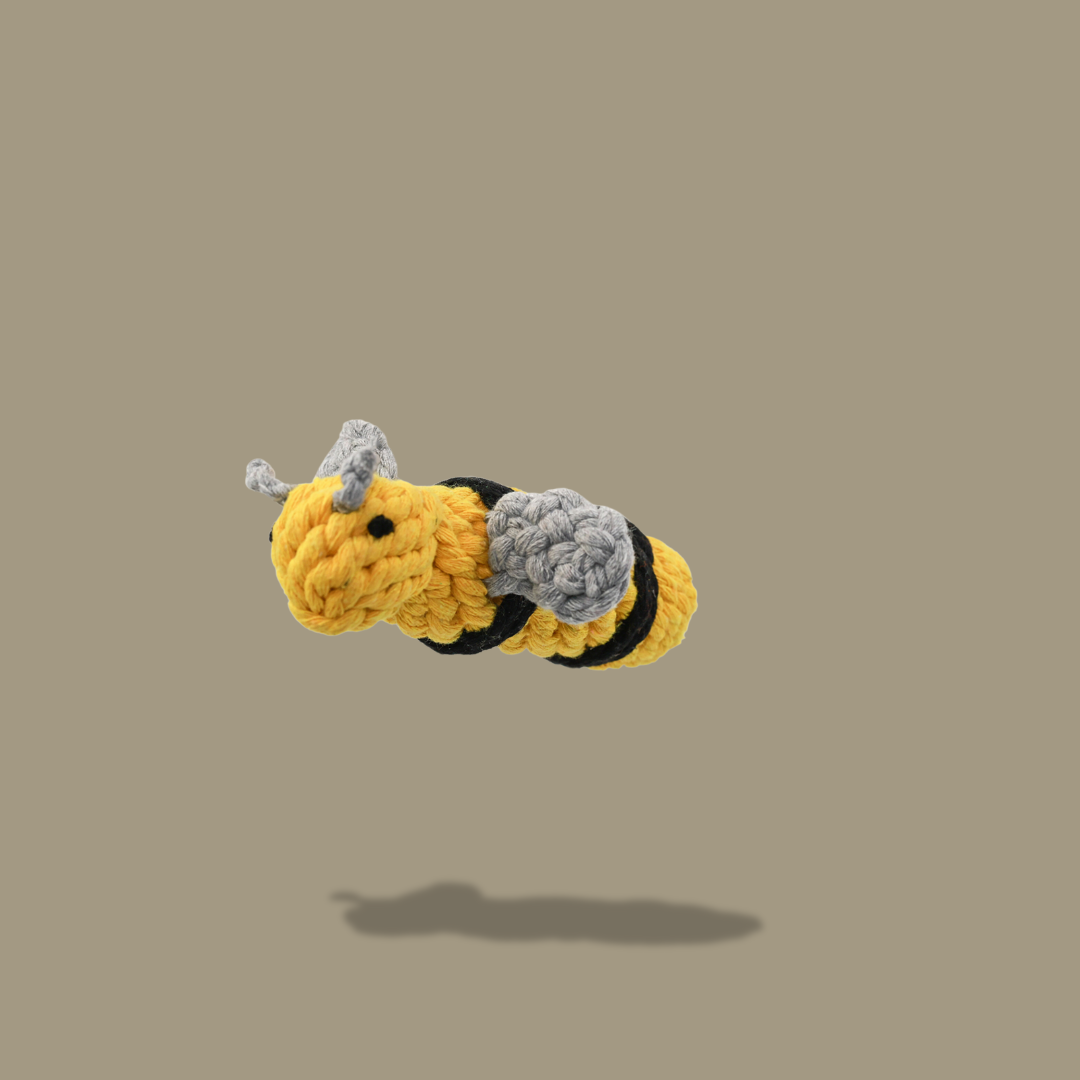 Pet Bee Rope Queen the Bee Rope Toy|Handmade Dog Rope Toy