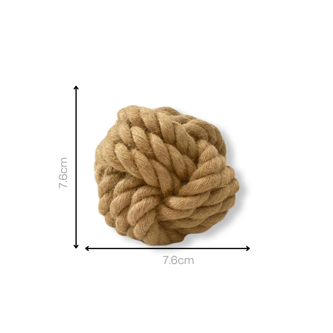 Natural Toy Rope Natural Hemp Rope Ball|Handmade Dog Rope Toy