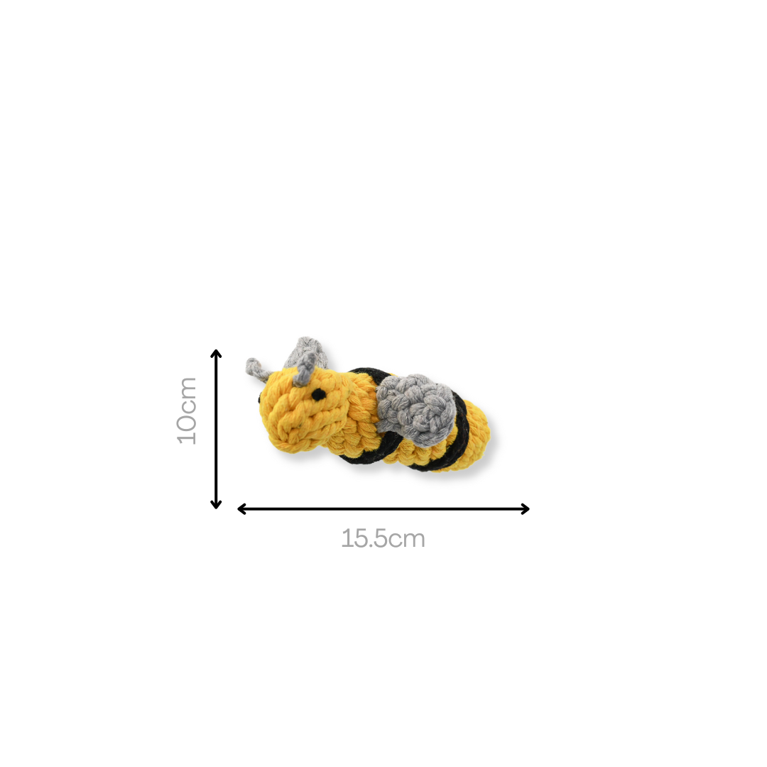 Pet Bee Rope Queen the Bee Rope Toy|Handmade Dog Rope Toy